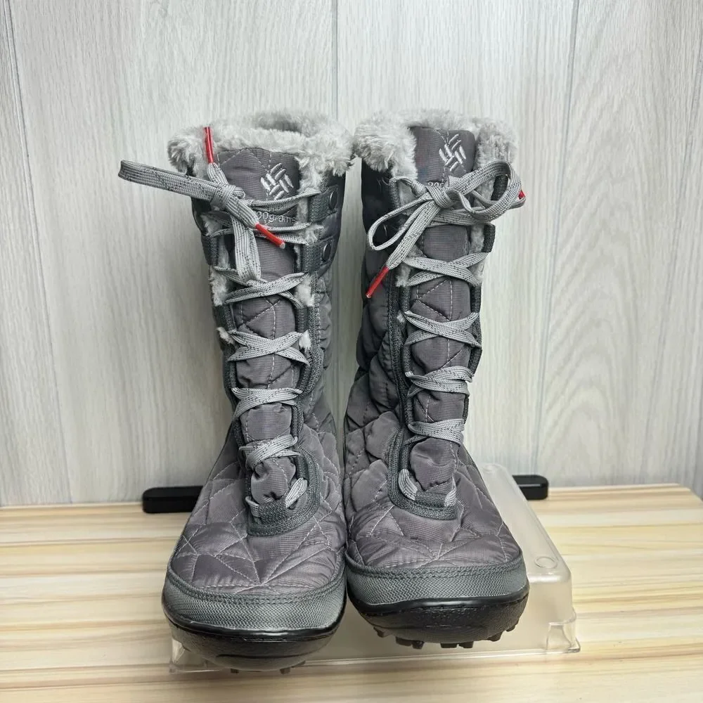 Columbia Minx Mid II Omni Heat Boot Size 6 Shale Gray Winter Boots Waterproof